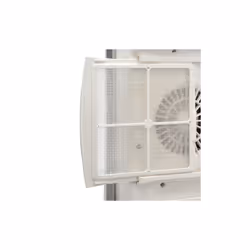 Radialight Windy, Designer Electric Bathroom Fan Heater with Towel Bars, 1800W - White
