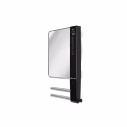 Radialight Windy, Designer Electric Bathroom Fan Heater with Towel Bars, 1800W - Mirror