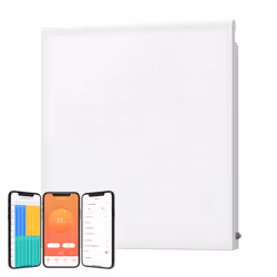 SolAire Lyndo Wifi Electric Panel Heater, Wall Mounted - 500W, White