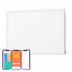SolAire Lyndo Wifi Electric Panel Heater, Wall Mounted - 1000W, White