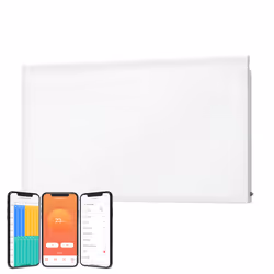 SolAire Lyndo Wifi Electric Panel Heater, Wall Mounted - 2000W, White