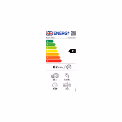 Russell Hobbs RHDW3B-M Freestanding Full Size Dishwasher, 5 Temperature Settings, 11 liters, Black, Noise level: decibels 49