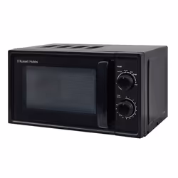 Russell Hobbs RHM1725B, Countertop, Solo microwave, 17 L, 700 W, Knob, Black