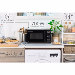 Russell Hobbs RHM1725B microwave Black Solo microwave Countertop 17 L 700 W
