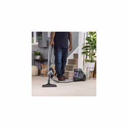 Russell Hobbs RHCV3601 ATLAS2 PET 2.5L Cylinder Vacuum, Grey & Purple, 700 W, 2.5 liters, 77.5 Decibeles