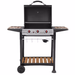 George Foreman GFGBBQ3BW outdoor barbecue/grill Cooking station Propane/butane Black, Wood - Additional view 7