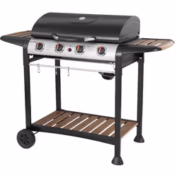 George Foreman GFGBBQ4BW, Grill, Propane/butane, 4 zone(s), 857 g/h, Piezo, 700 x 420 mm