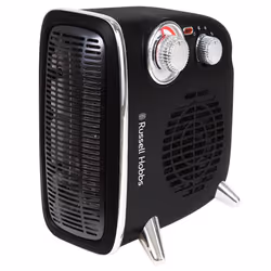 Russell Hobbs RHRETHFH1001B, Fan electric space heater, 1.2 m, Indoor, Desk, Floor, Table, Black, Power, Temperature