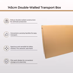 145cm Large Cardboard Packing Box with Handles TV Transport & Bike Box