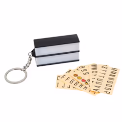 Thumbs Up 1001824, Key ring, Black, White, Plastic, Rectangle, Blister, 1 pc(s)