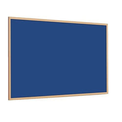 Magiboards Slim Frame Blue Felt Noticeboard Wood Frame 1500x1200mm - N