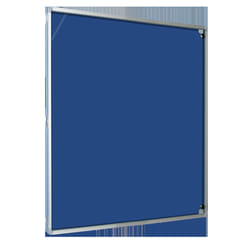 Magiboards Lockable Blue Felt Noticeboard 900x1200mm  - GF1AB4PBLU DD