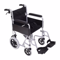 Angel Mobility Lightweight Aluminum Folding Transit Travel Wheelchair