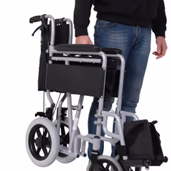Angel Mobility Lightweight Aluminum Folding Transit Travel Wheelchair