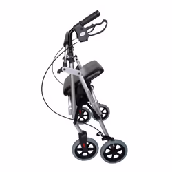 Angel Mobility Four wheel Lightweight Folding Rollator Zimmer Walking Frame with Seat