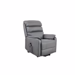 Rise and Recline Power Electric Lift Chair Armchair Bonded Leather - Grey