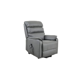 Rise and Recline Power Electric Lift Chair Armchair Bonded Leather - Grey