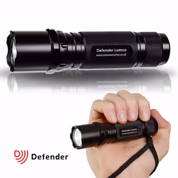 Waterproof Police Issue LED Torch - LED Flashlight - LED Cree Chips Light XP-E2 Torch - 230 Lumens Long Distance Beam - Used ...