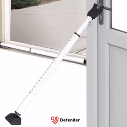 Adjustable Security Bar Door Brace - Non Slip Telescopic Locking Pole for Doors - Jammer for French Doors Sliders