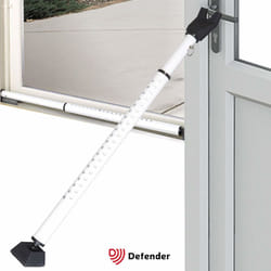 Adjustable Security Bar Door Brace - Non Slip Telescopic Locking Pole for Doors - Jammer for French Doors Sliders