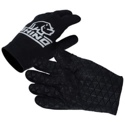 Rhino Pro Full Finger Stick Mitts Rugby Sport Player Hand Protection Glove Black (2020) - XSmall/Small