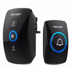 TeckNet Wireless Doorbell, Wall Plug-in Cordless Door Chime at 820-feet Range with 32 Chimes