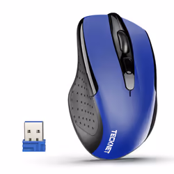 Pro Wireless Mouse, 4000 DPI, 2.4G Ergonomic Optical Mouse, Computer Mouse for Laptop, Windows, Chromebook, 6 Button Mouse, 2 ...