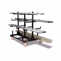 Armorgard PipeRack Mobile Pipe Storage Rack Trolley 2-Tonne 1000x1500x1560mm