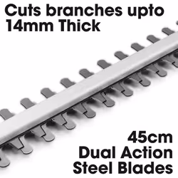 Terratek 20V Long Reach Cordless Electric Hedge Trimmer 2.4m Telescopic