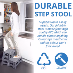 Folding 2-Step Stool | H45xW51xD53cm | Easylife Group