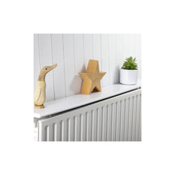 Radiator Shelf | 1.5cm thick 13cm deep | 45" | MDF with a White Wood Finish