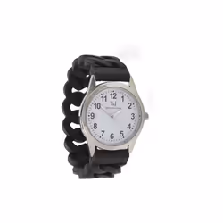 Silicone Stretch Band Watch - Black