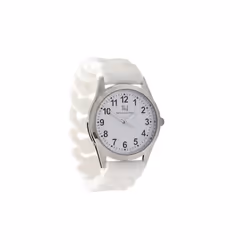 Silicone Stretch Band Watch - White