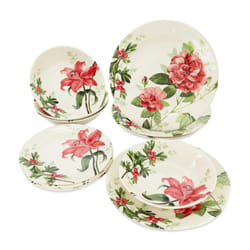Tudor 12-Piece Premium Quality Round Porcelain Dinnerware Set  Service