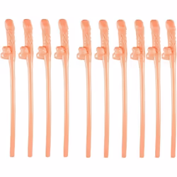 10 X Hen Party Naughty Drinking Straws Reusable Plastic Girls Cocktail Night Novelty Party Accessories