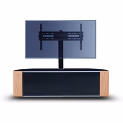 MDA Designs Sirius 1600 Black TV Cabinet with Walnut/Oak Interchangeable Trims for Screen TVs up to 70â with Mounting Bracket - Additional view 4