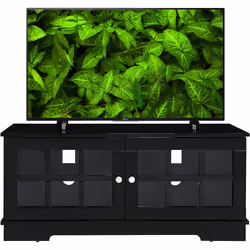 MDA Designs Hamilton Black Freestanding Traditional TV Cabinet with Storage Elegant Classic Design for Flat Screen TVs up to  ...
