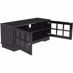 MDA Designs Hamilton Black Freestanding Traditional TV Cabinet with Storage Elegant Classic Design for Flat Screen TVs up to 55" - Additional view 5