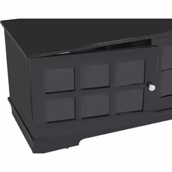 MDA Designs Hamilton Black Freestanding Traditional TV Cabinet with Storage Elegant Classic Design for Flat Screen TVs up to 55" - Additional view 6