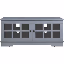 MDA Designs Hamilton Grey Freestanding Traditional TV Cabinet with Storage Elegant Classic Design for Flat Screen TVs up to 55"