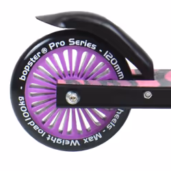 bopster 2 Wheeled Folding Scooter - Purple Zebra Stripes