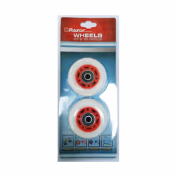 Razor FlashRider/PowerWing 64mm Rear Wheels - Red hub (set of 2)