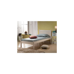 Rea Single Bed-White Washed