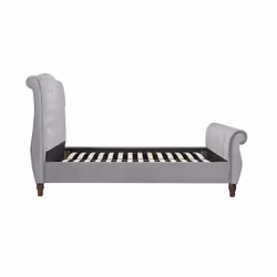 Grey Super King Bed Frame Colorado Chesterfield Sleigh Fabric 6FT 180cm Size - Additional view 11