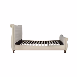 Beige Double Bed Frame Birlea Copenhagen Upholstered Fabric King Size 5FT 150cm - Additional view 9
