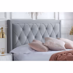 Woodbury 4 Drawer Fabric Bed - Grey - Premium Storage Bed - Additional view 11