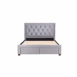 Woodbury 4 Drawer Fabric Bed - Grey - Premium Storage Bed - Additional view 6