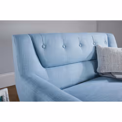 2 Seater Sofa Blue Birlea Lambeth Duck Egg Medium Settee Scandinavian Retro - Additional view 6