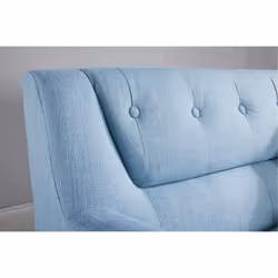 2 Seater Sofa Blue Birlea Lambeth Duck Egg Medium Settee Scandinavian Retro - Additional view 8