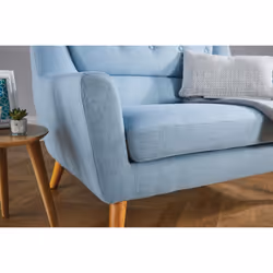 2 Seater Sofa Blue Birlea Lambeth Duck Egg Medium Settee Scandinavian Retro - Additional view 9